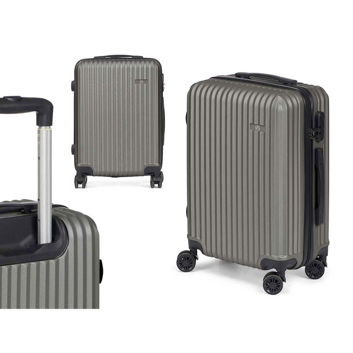 ARTE REGAL Maleta Liston Cabina ABS Gris Foncé