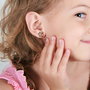 PEERS HARDY Boucles d'oreilles Disney Minnie Mouse, en argent plaqué, serties de pierres, cadeau