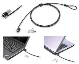 Lenovo Security Cable Lock - Câble de sécurité en acier galvanisé avec cadenas, longueur 1,52 m (5 pieds), pour ordinateur portable, écran et station d'accueil