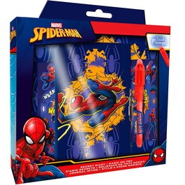 Kids Licensing Agenda de journal avec stylo magique Spiderman Marvel pour enfant, taille 23 x 22 x 3 cm