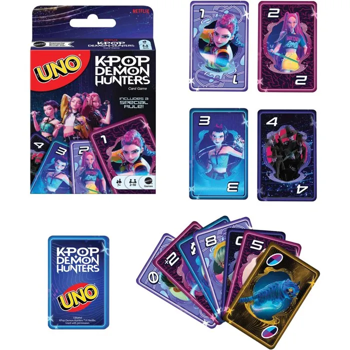 Mattel Jeu de cartes UNO K-Pop Demon Hunters Mattel Jeu de cartes UNO K-Pop Demon Hunters
