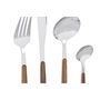 Couverts DKD Home Decor Argenté Naturel Acier inoxydable (3 x 2 x 21 cm)