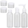 Jet Lag Kit de voyage nécessaire 6 pièces transparent