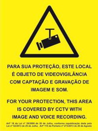 GO GO 150X200 CCTV SIGN