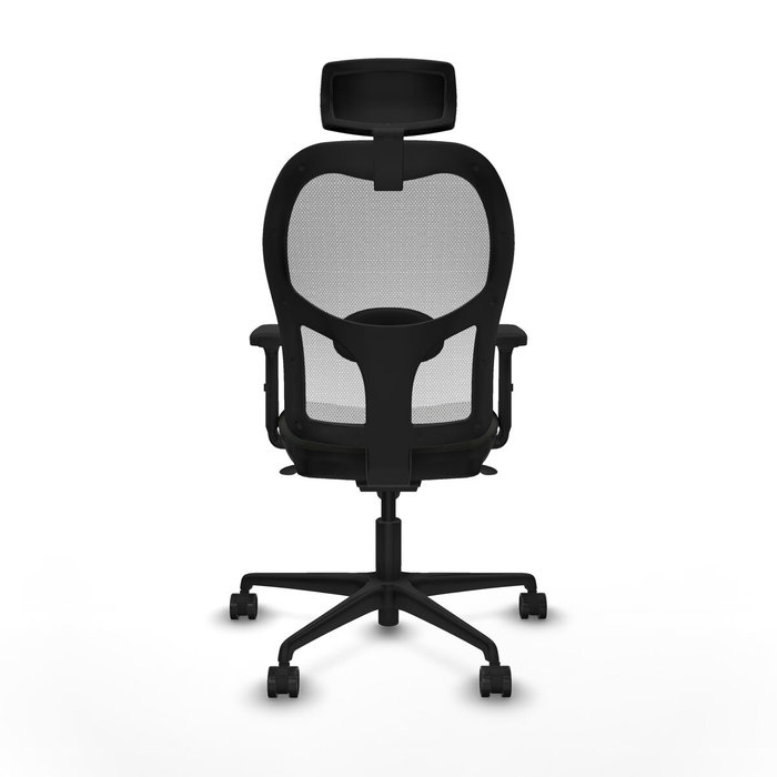 Piqueras y Crespo Chaise de Bureau avec Appui-tête Jorquera 2D036N2 Noir