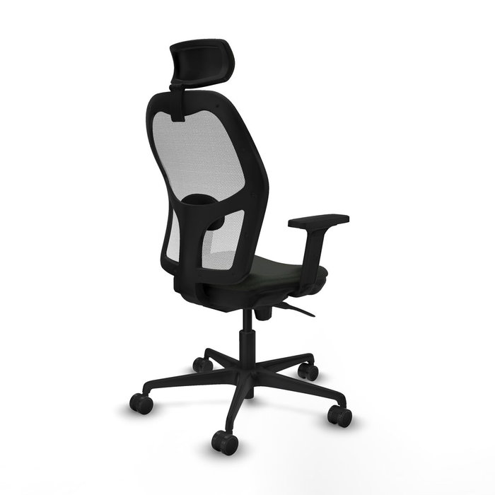 Piqueras y Crespo Chaise de Bureau avec Appui-tête Jorquera 2D036N2 Noir