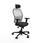 Piqueras y Crespo Chaise de Bureau avec Appui-tête Jorquera 2D036N2 Noir