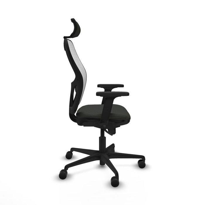 Piqueras y Crespo Chaise de Bureau avec Appui-tête Jorquera 2D036N2 Noir