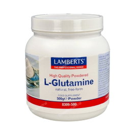 Lamberts L-Glutamina 500 g Poudre Pure Vegan Complément Alimentaire Acide Aminé