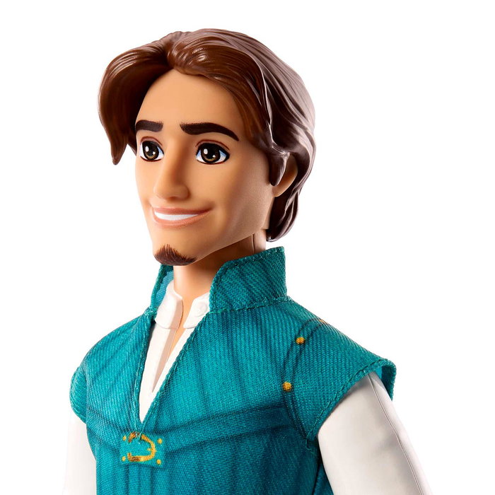 Mattel Disney Princess Enredados - Poupée articulée Flynn Rider, look caractéristique avec chemise, sac de ceinture et bottes, pour enfants à partir de 3 ans