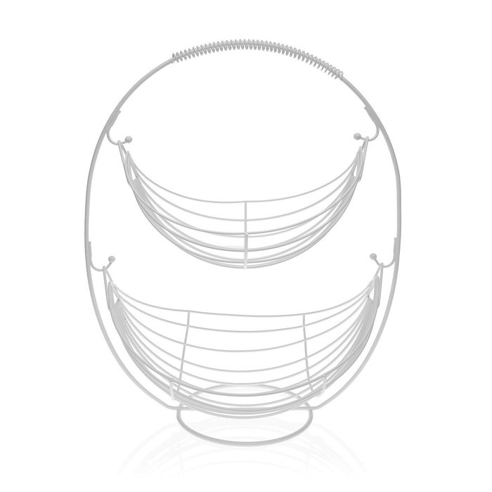 Coupe à fruits Versa Blanc Métal (27 x 45,5 x 36 cm) Coupe à fruits Versa Blanc Métal (27 x 45,5 x 36 cm)