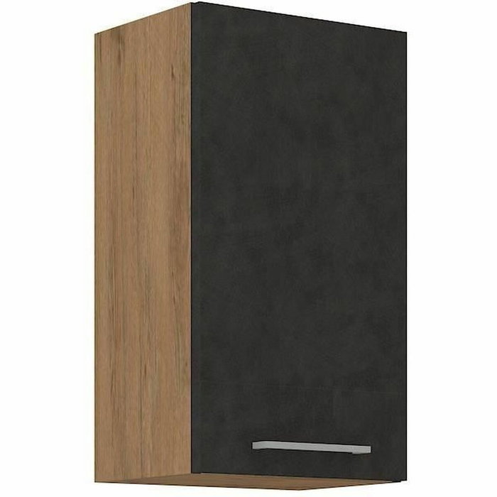 Meuble haut ROCK Chêne Lancelot et gris matera - 1 porte - L40 x H72 cm Meuble haut ROCK Chêne Lancelot et gris matera - 1 porte - L40 x H72 cm