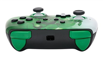 PowerA Manette Améliorée avec Câble USB-C 3m pour Nintendo Switch HEROIC LINK (réf. 1516984-01) - Boutons Programmables, Compatible Switch et Switch OLED