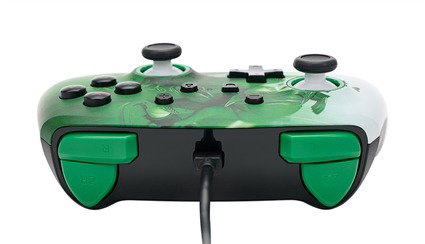 PowerA Manette Améliorée avec Câble USB-C 3m pour Nintendo Switch HEROIC LINK (réf. 1516984-01) - Boutons Programmables, Compatible Switch et Switch OLED