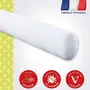 Dodo Traversin anti-acariens Vancouver 160 cm - Enveloppe microfibre douce - Garnissage fibres Volupt'Air - Lavable machine - Fabriqué en France