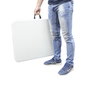 SATURNIA Mesa Plegable Rectangular HDPE 180x74x74 cm Blanco