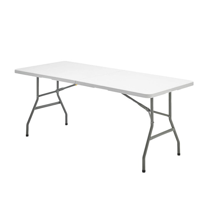 SATURNIA Mesa Plegable Rectangular HDPE 180x74x74 cm Blanco SATURNIA Mesa Plegable Rectangular HDPE 180x74x74 cm Blanco
