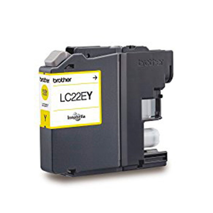 Brother LC22EY Jaune, Cartouche d'encre haute capacité professionalle