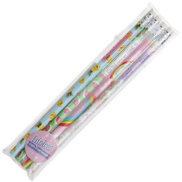 CMP General Jeu de 4 crayons avec gomme et messages variés