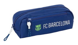 Safta Portatodo Triple Petit avec Bande Élastique 20cm FC Barcelona Navy Bleu 22 x 8.5 x 6 cm - Porte-tout Triple pour Enfants (3 ans et plus)