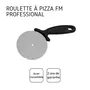 Fackelmann Professionnel - Lot Plaque à Pizza Perforée 33 cm en Aluminium avec Roulette à Pizza en Acier Inoxydable pour Cuisson et Découpe Rapide