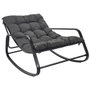 Home Deco Factory Butaca-Mecedora Miami Noire