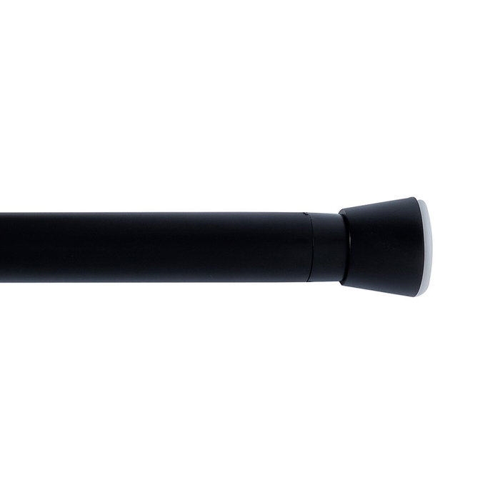 Cintacor - Storplanet Barre de rideau extensible à pression sans perçage, noire, Ø2,8-2,5 x 120-210 cm, charge max 6,3 kg Cintacor - Storplanet Barre de rideau extensible à pression sans perçage, noire, Ø2,8-2,5 x 120-210 cm, charge max 6,3 kg