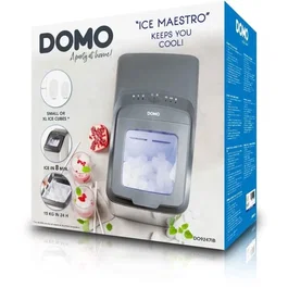 Domo Machine à Glaçons Pro Maestro DO9247IB - 2,8 litres, 145 W - Glaçons en 8 min, 15 kg/24h, choix de la taille