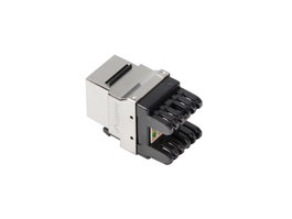 Lanberg Keystone RJ45 Cat 6 FTP Blindé Connecteur Femelle LSA Module Keystone Argent