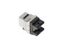 Lanberg Keystone RJ45 Cat 6 FTP Blindé Connecteur Femelle LSA Module Keystone Argent
