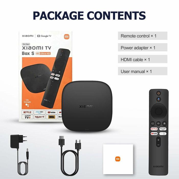 Appareil de Streaming Xiaomi TV BOX S (3RD GEN) 4K