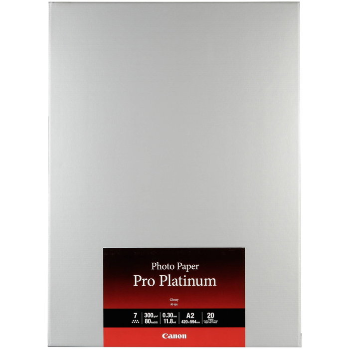 Canon Pro Platinum Papier Photo A2 Brillant 300g/m² 20 feuilles Canon Pro Platinum Papier Photo A2 Brillant 300g/m² 20 feuilles
