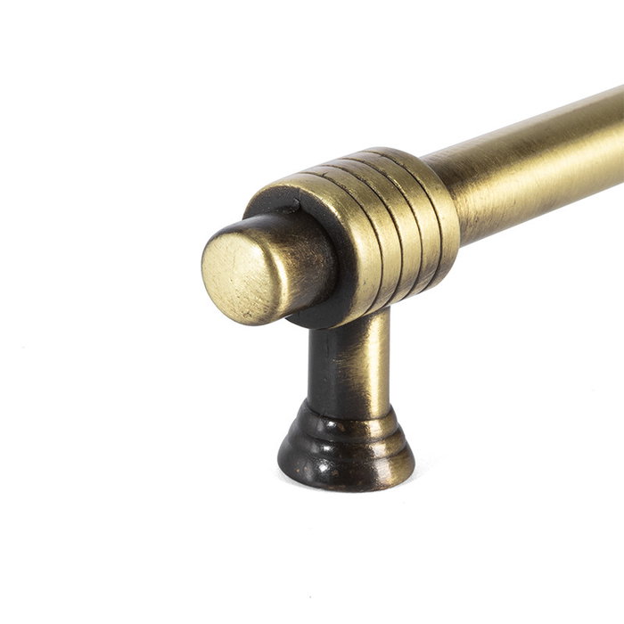 HERRAJES ALK Bru - Tirador en zamak et cuir noir pour meuble, finition cuir