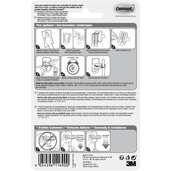 3M Coinceur Plastique Command - Blanc 3M Coinceur Plastique Command - Blanc