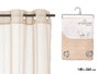 Giftdecor Voilage Beige 140x260 cm en Polyester (Set de 6)