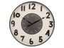 GIFTDECOR Horloge murale avec chiffres en relief Noir et Blanc 50cm