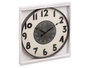 GIFTDECOR Horloge murale avec chiffres en relief Noir et Blanc 50cm