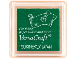 Tsukineko VERSACRAFT Tampon encreur pour textile émeraude 33x33mm