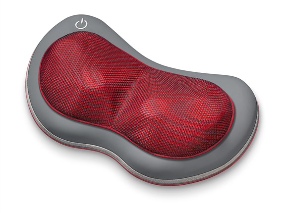 Beurer MG-149 Coussin de massage chauffant Shiatsu avec 4 têtes et housse amovible et lavable - Fonction lumière et chaleur