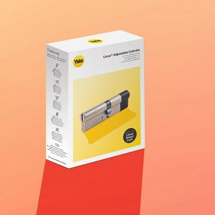 Yale Cylindre Ajustable Linus 05/501000/SN Argent