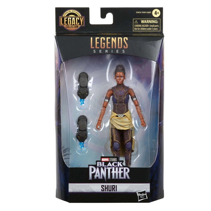 Hasbro Marvel Legends Series Shuri Figurine de collection 15 cm avec 2 accessoires