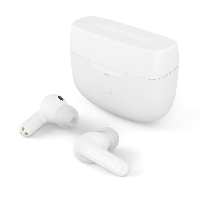 Urbanista Atlanta - Écouteurs True Wireless Bluetooth avec Réduction de Bruit Active, Multipoint, Autonomie 34h, Charge Qi et USB-C, Pure White Urbanista Atlanta - Écouteurs True Wireless Bluetooth avec Réduction de Bruit Active, Multipoint, Autonomie 34h, Charge Qi et USB-C, Pure White