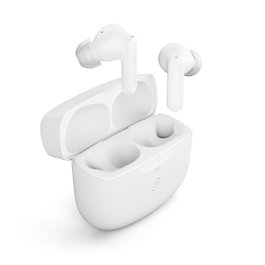 Urbanista Atlanta - Écouteurs True Wireless Bluetooth avec Réduction de Bruit Active, Multipoint, Autonomie 34h, Charge Qi et USB-C, Pure White