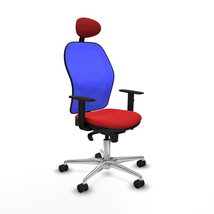 Piqueras y Crespo Chaise de Bureau 1D086N1 Rouge avec Appui-tête Piqueras y Crespo Chaise de Bureau 1D086N1 Rouge avec Appui-tête