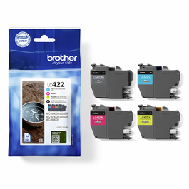 Brother LC-422VAL / LC422VAL Pack multipack de cartouches d'encre - Noir, Cyan, Magenta, Jaune