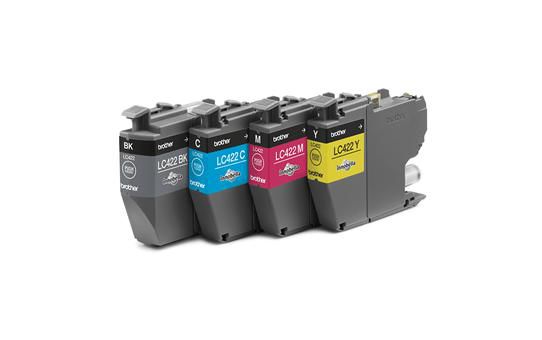 Brother LC422VAL Multipack de 4 cartouches d'encre (Noir, Cyan, Magenta, Jaune) Brother LC422VAL Multipack de 4 cartouches d'encre (Noir, Cyan, Magenta, Jaune)