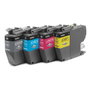 Brother Cartouches d'encre LC422VAL Pack de 4 Noir Cyan Jaune Magenta Original