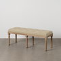 BigBuy Home Banquette Beige en Bois d'hévéa