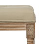 BigBuy Home Banquette Beige en Bois d'hévéa