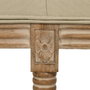 BigBuy Home Banquette Beige en Bois d'hévéa